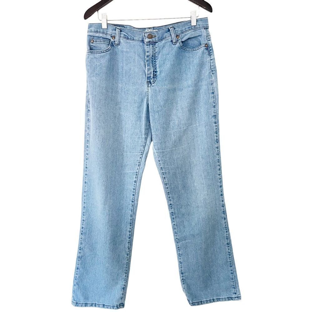 Lee Y2K Light Wash Relaxed Straight Leg Jeans Size 12 - Picture 2 of 10